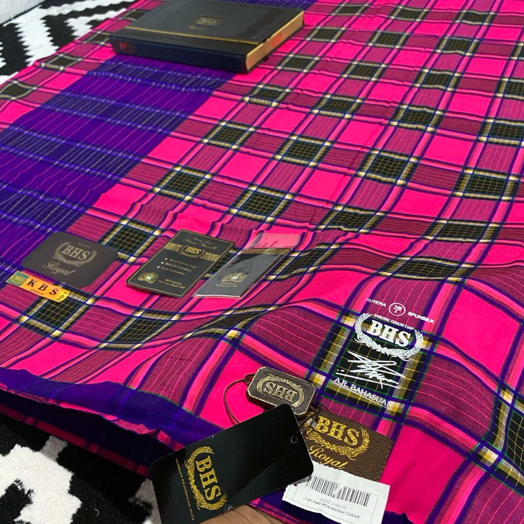 BHS Royal KBS Gold Sutera 140/2 Warna Pink Jahit Tengah