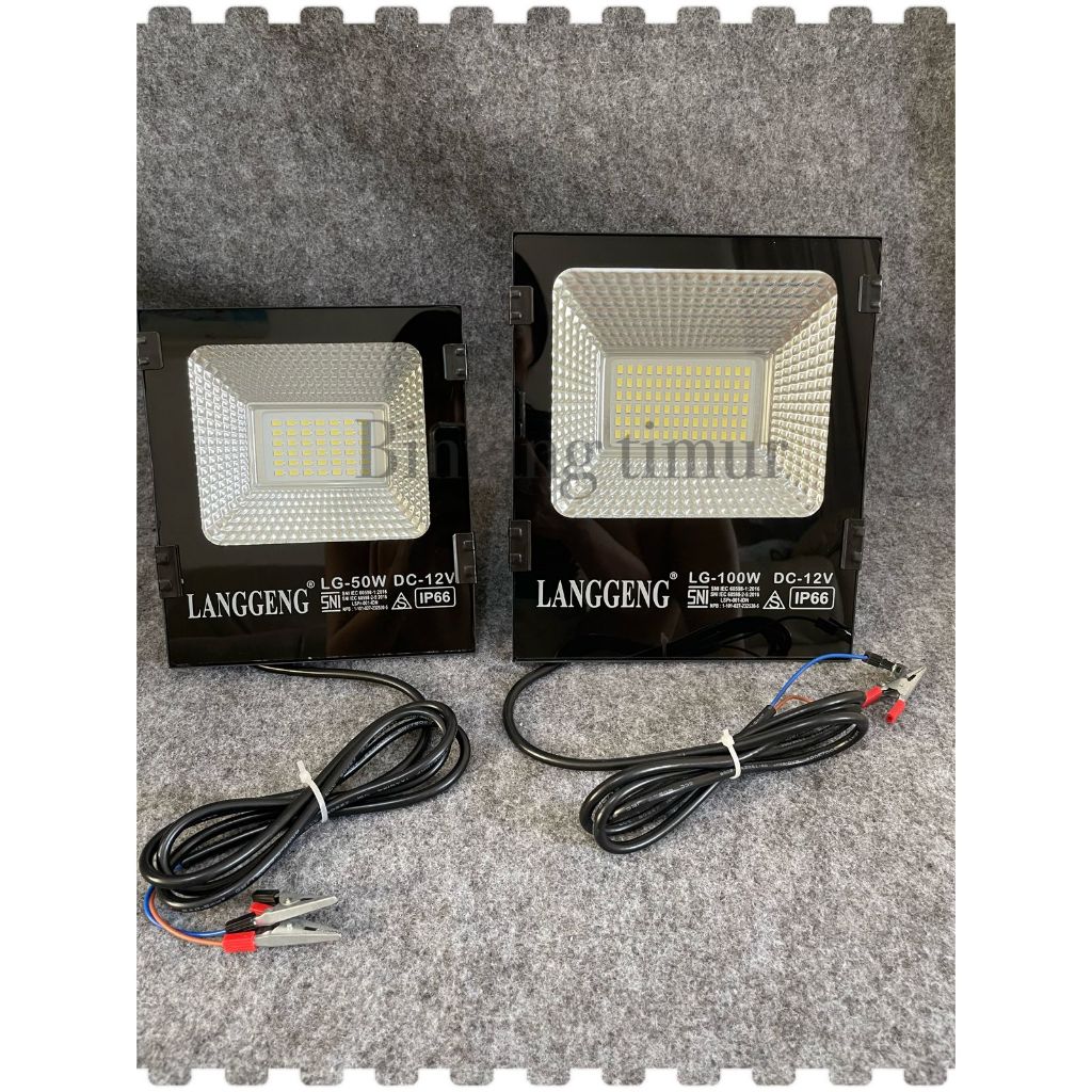 LAMPU LED TEMBAK SOROT 12V/ Lampu sorot aki/ lampu sorot dc/ 50watt 100watt
