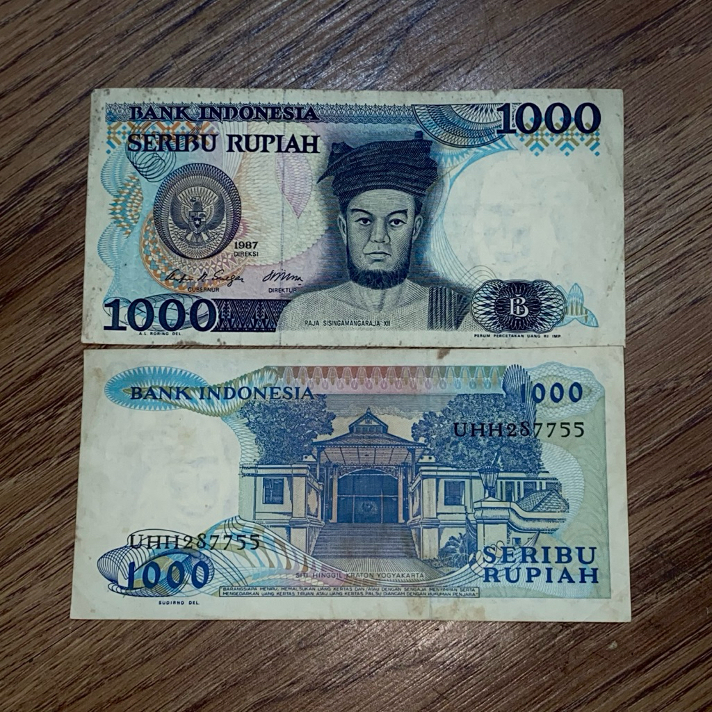 UIV40  1000 RUPIAH  SISINGAMAHARAJA VF