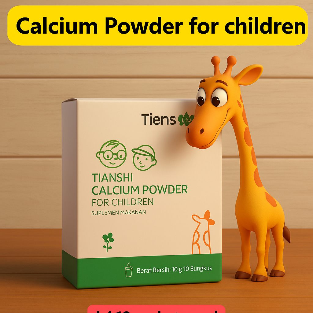 

TIENS Calcium Powder for Children – Suplemen Kalsium Anak 10 Sachet | Tinggi Badan & Kesehatan Tulang