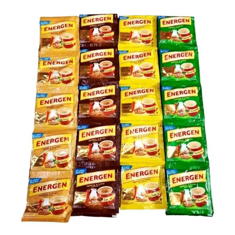 

Energen 1 Renceng All Varian Isi 10 Sachet Berat 35Gram Energen Susu Sereal
