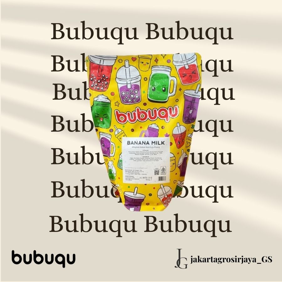 Bubuqu Powder Drink Banana Milk - Bubuk Minuman Susu Pisang 1 Kg