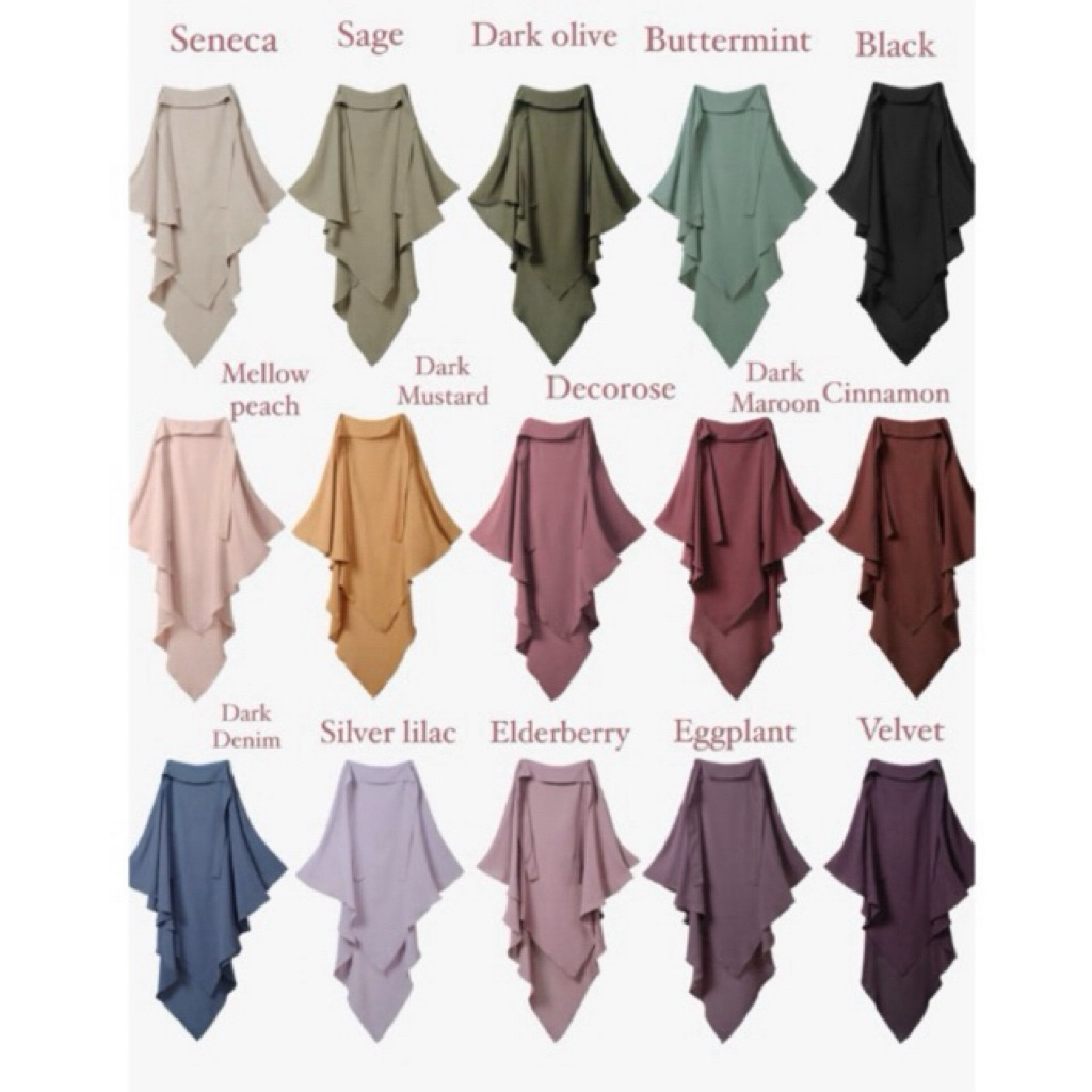 Assyabiya Official - Elmadina Abaya FK French Khimar Huda Elmadinaabaya Aljenna Aqsamodestwear Sofni