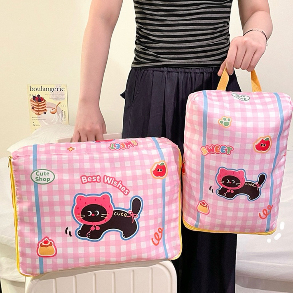 tempat pakaian travel organizer tas baju koper traveling pouch anti air kosmetik dewasa anak motif g