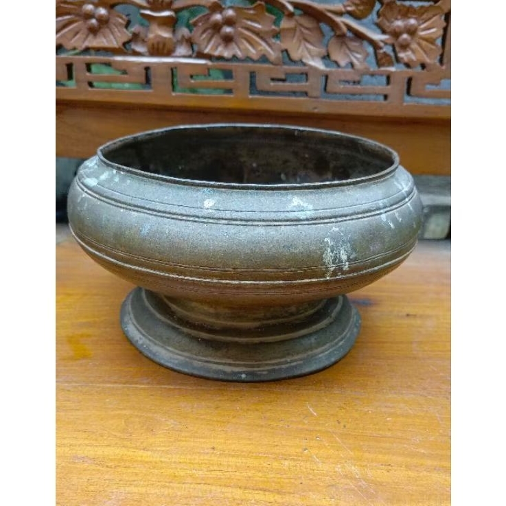 bokor kuningan tua lawas antik jadul