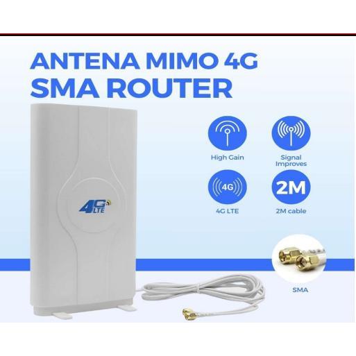 Antena Indoor Portable MIMO 4G LTE - Antena Penguat Signal Modem 4G Router SMA
