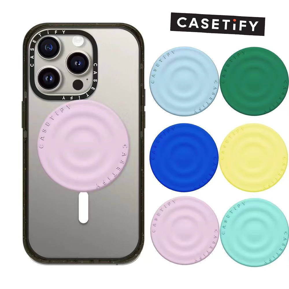 [READY INDONESIA] Original Genuine Luxury Shockproof CASETiFY Magnetic Phone Holder Ripple Grip Stan
