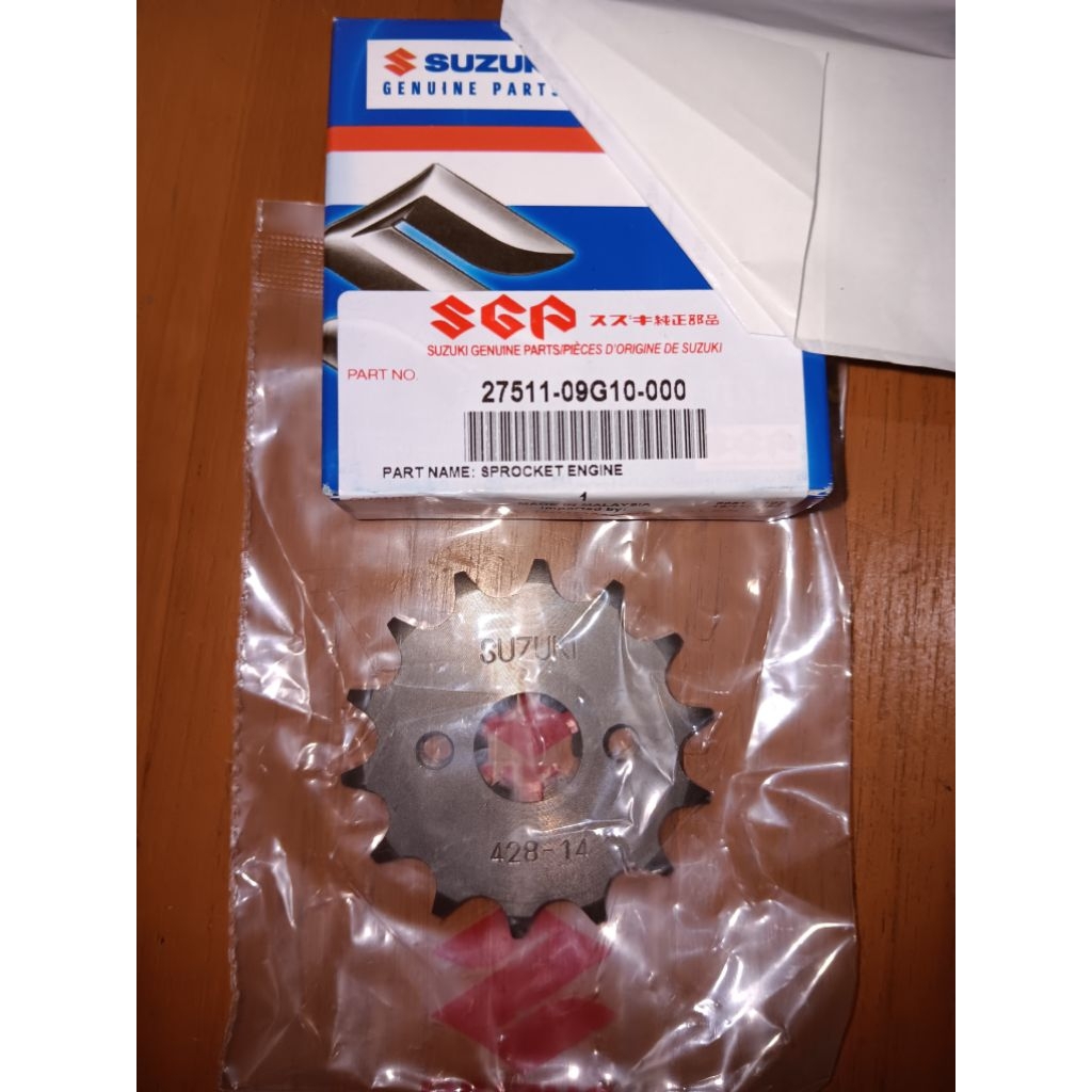 Gir Gigi Depan SPROCKET ENGINE Suzuki Shogun FD / FL 125,Smash Old, New Smash, Titan, Axelo, Arashi 