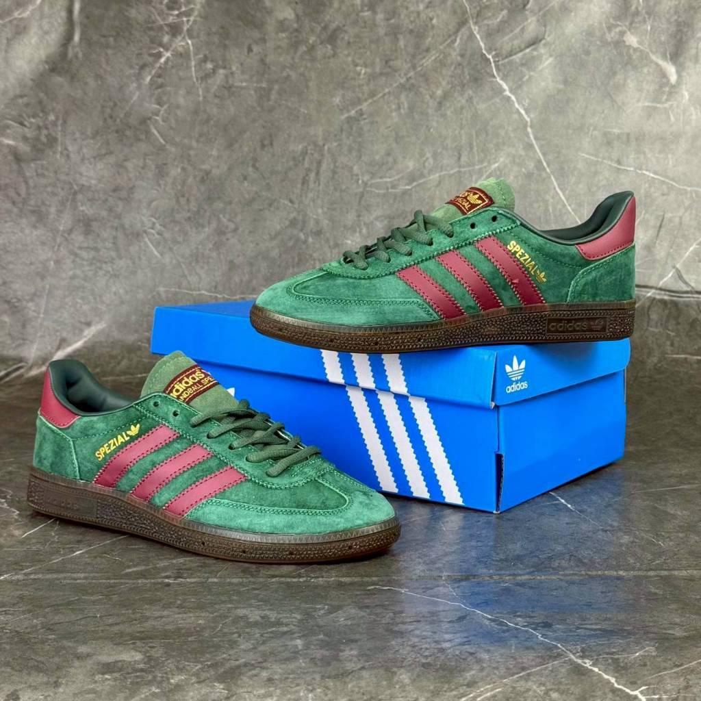 Sepatu Spezial Green Burgundy