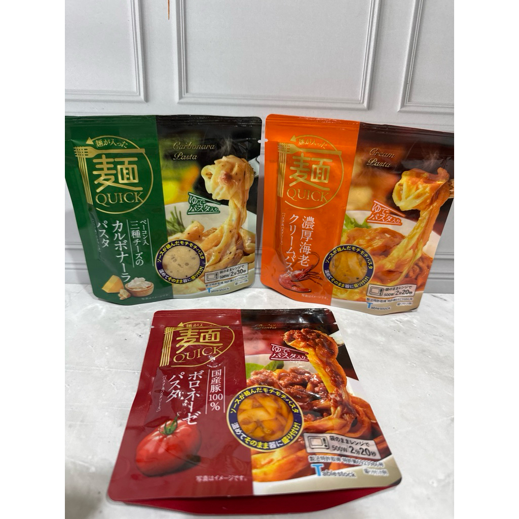 

Instant pasta from japan shrimp , bolognese, carbonara