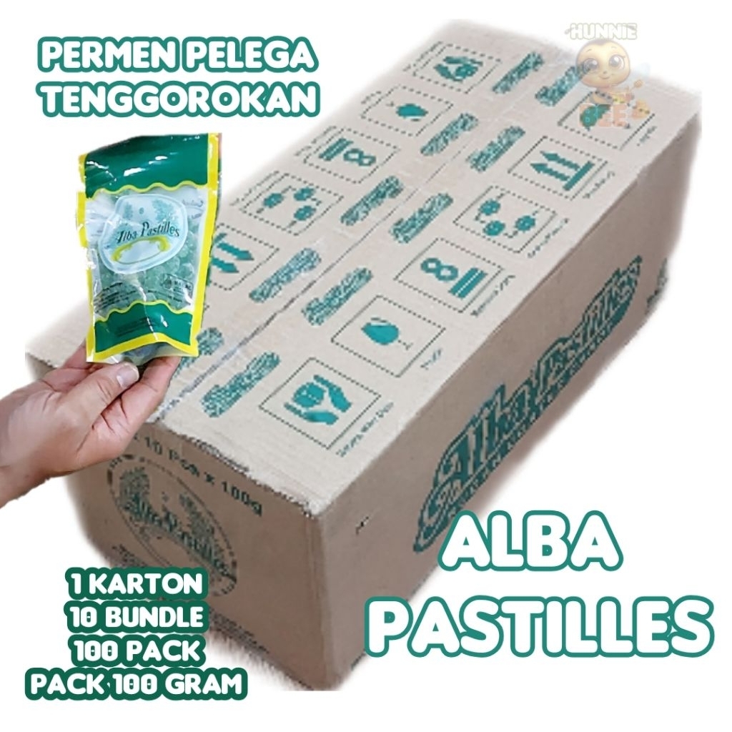 

PAKET 1 DUS ISI 100 PACK PERMEN ALBA PASTILES
