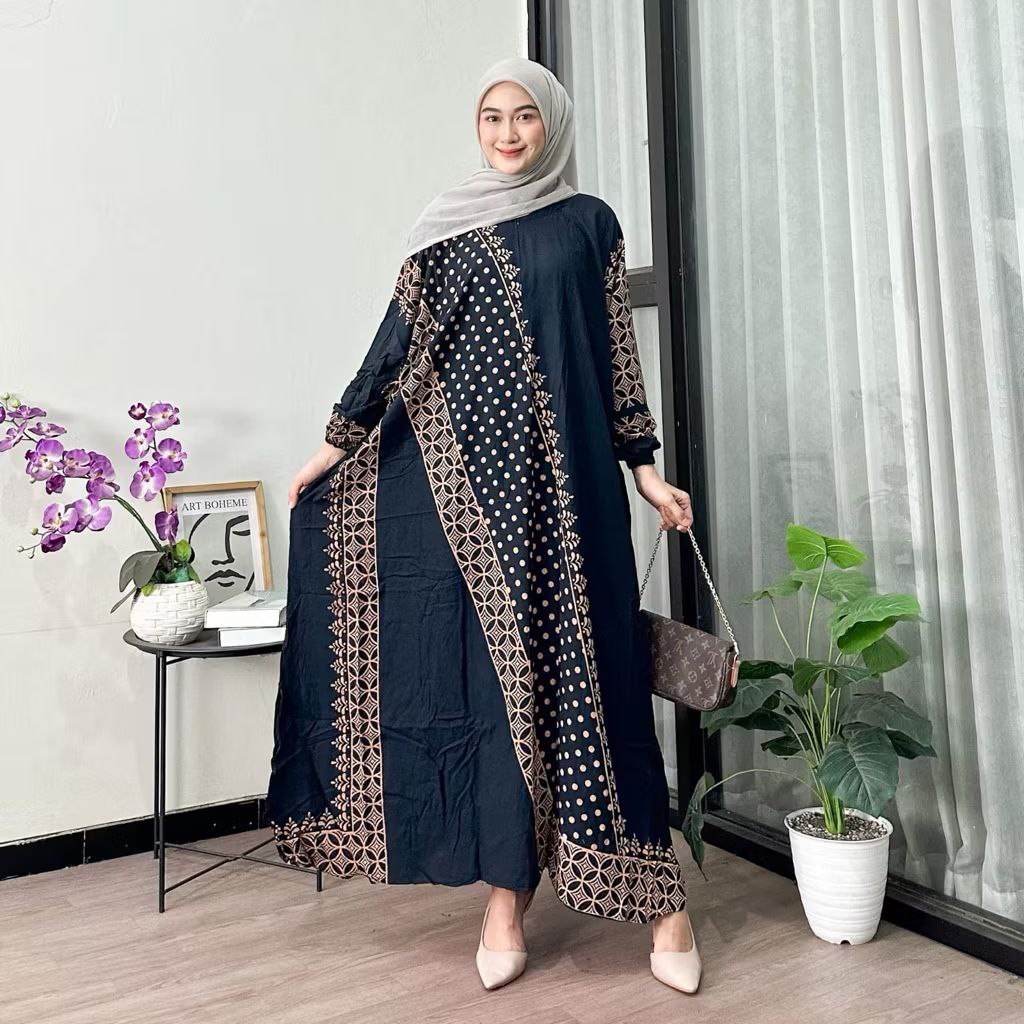 Kaftan Maheera Kaftan Motif terbaru Kaftan Selendang Motif viral Kaftan anjanistore Kaftan jumbo
