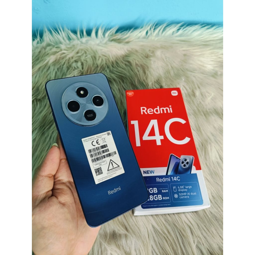 REDMI 14C RAM 6/128 GB Second Fullset Resmi