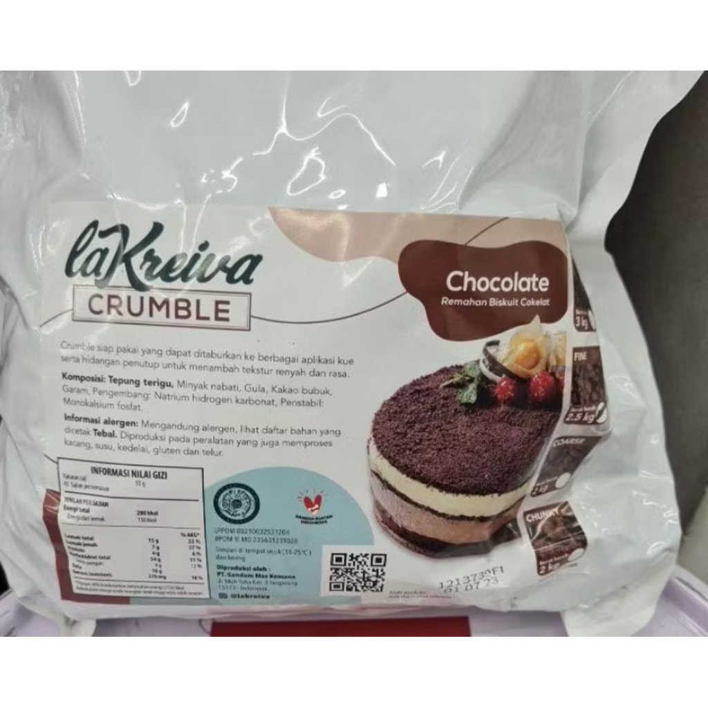 Crumble Coklat La Kreiva 100grm Fine
