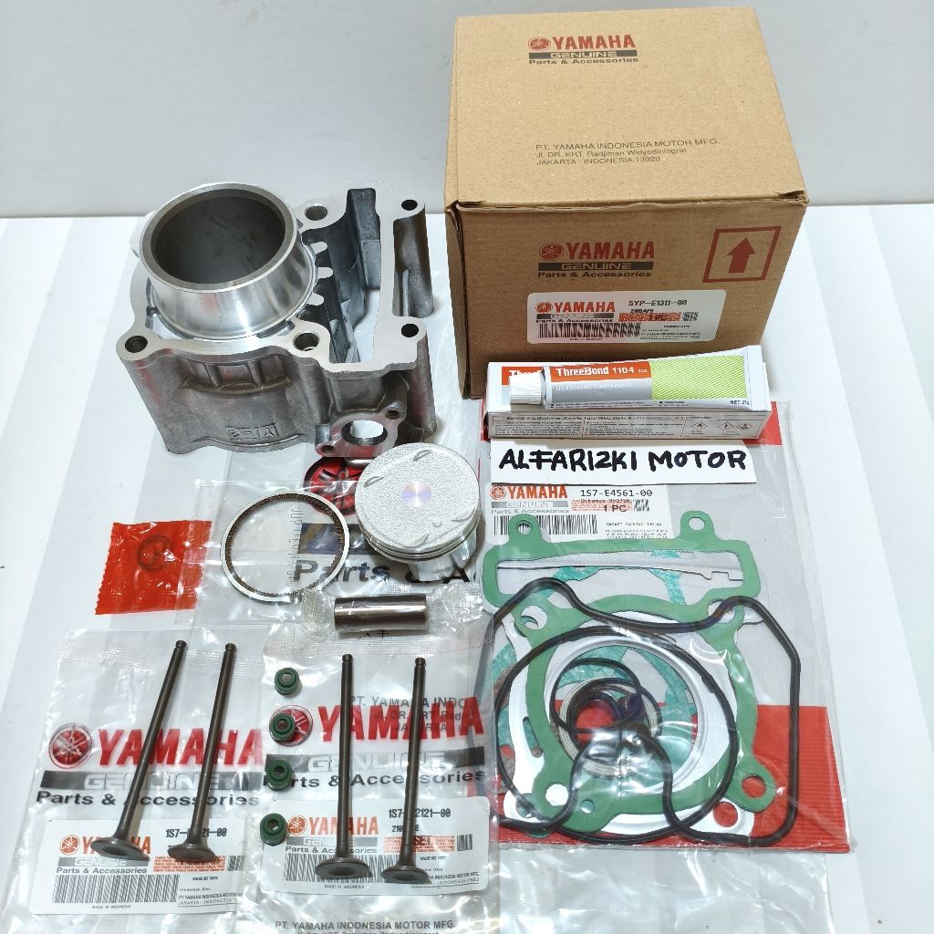 PAKET BLOK SEHER ASSY + KLEP SET + SEAL KLEP JUPITER MX NEW 135 JUPITER MX OLD 135 5YP