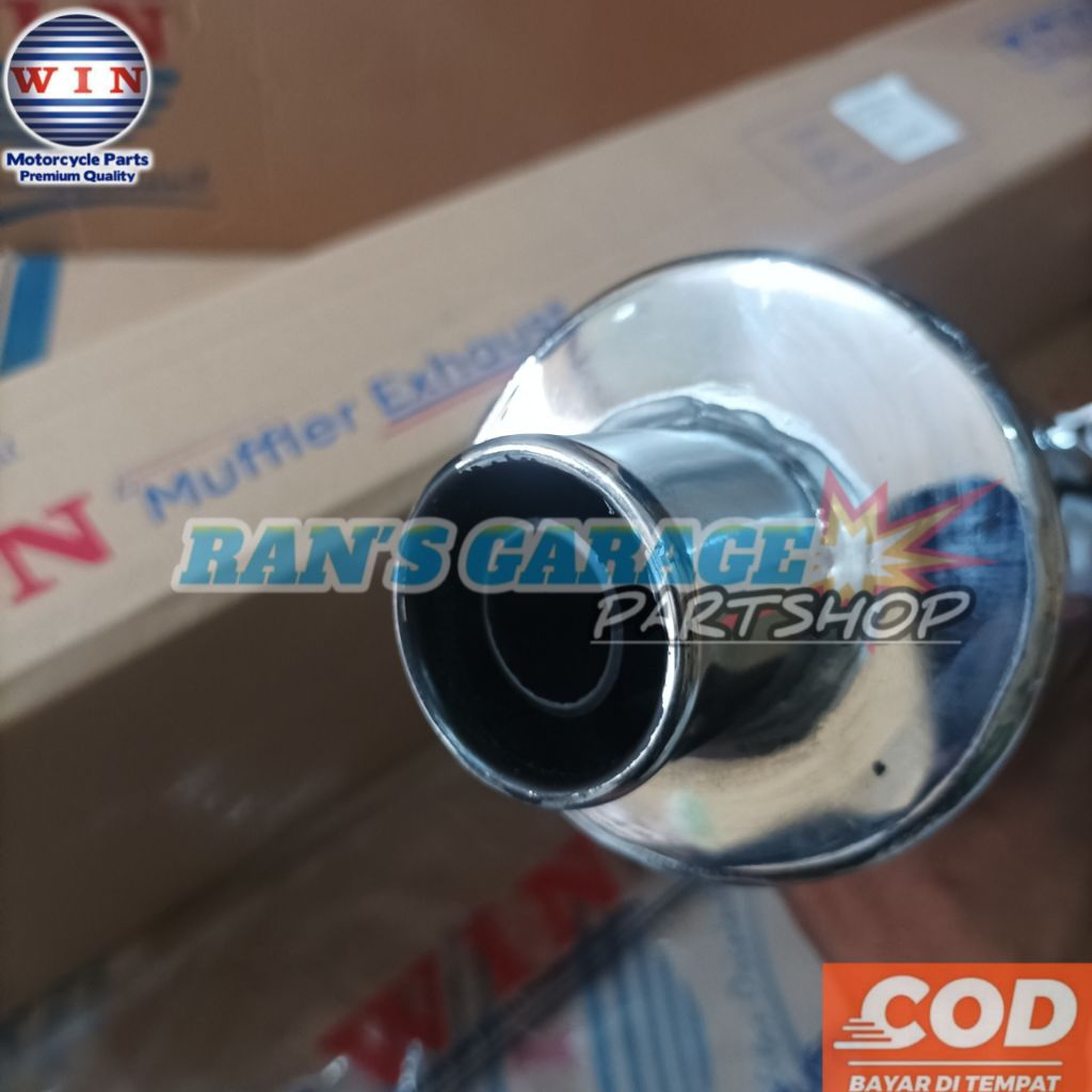 WIN KENALPOT HONDA SUPRA X 125 NEW KPH KNALPOT NALPOT MODEL STANDAR ORIGINAL CROME SUPRA X 125 BARU 