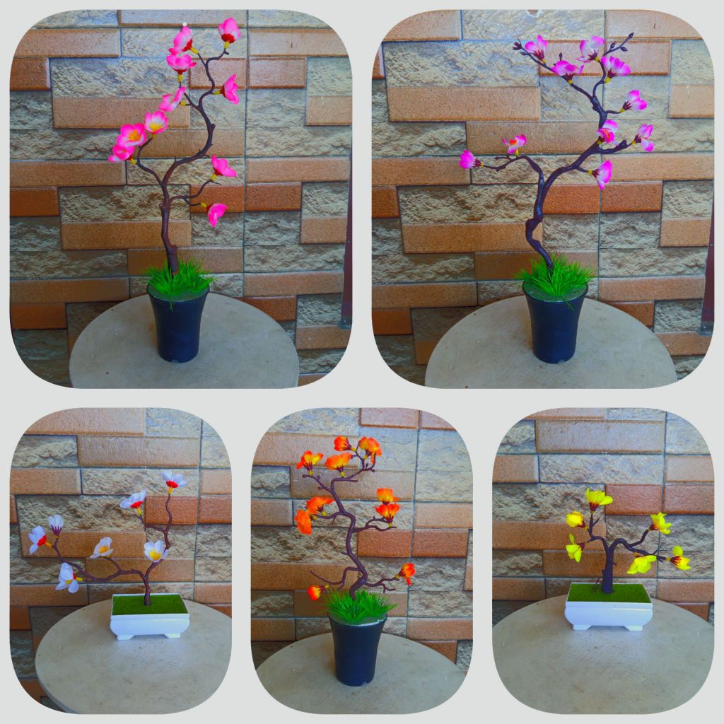Aneka ranting pohon sakura bunga hias artificial imitasi palsu plastik