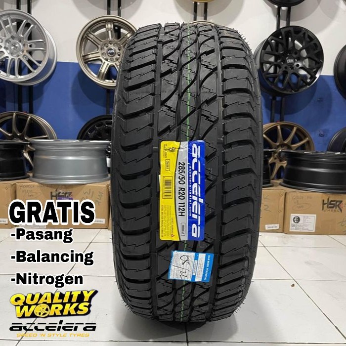 BAN MOBIL AT 285/50 R20 ACCELERA OMIKRON AT - BAN MOBIL PAJERO FORTUNER RING 20 AT 285/50 R20