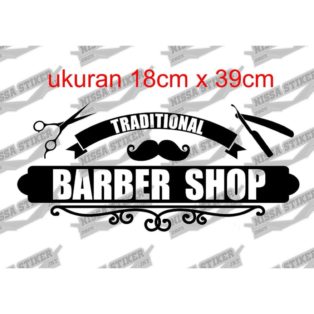 Stiker kaca barbershop stiker cutting murah berkualitas
