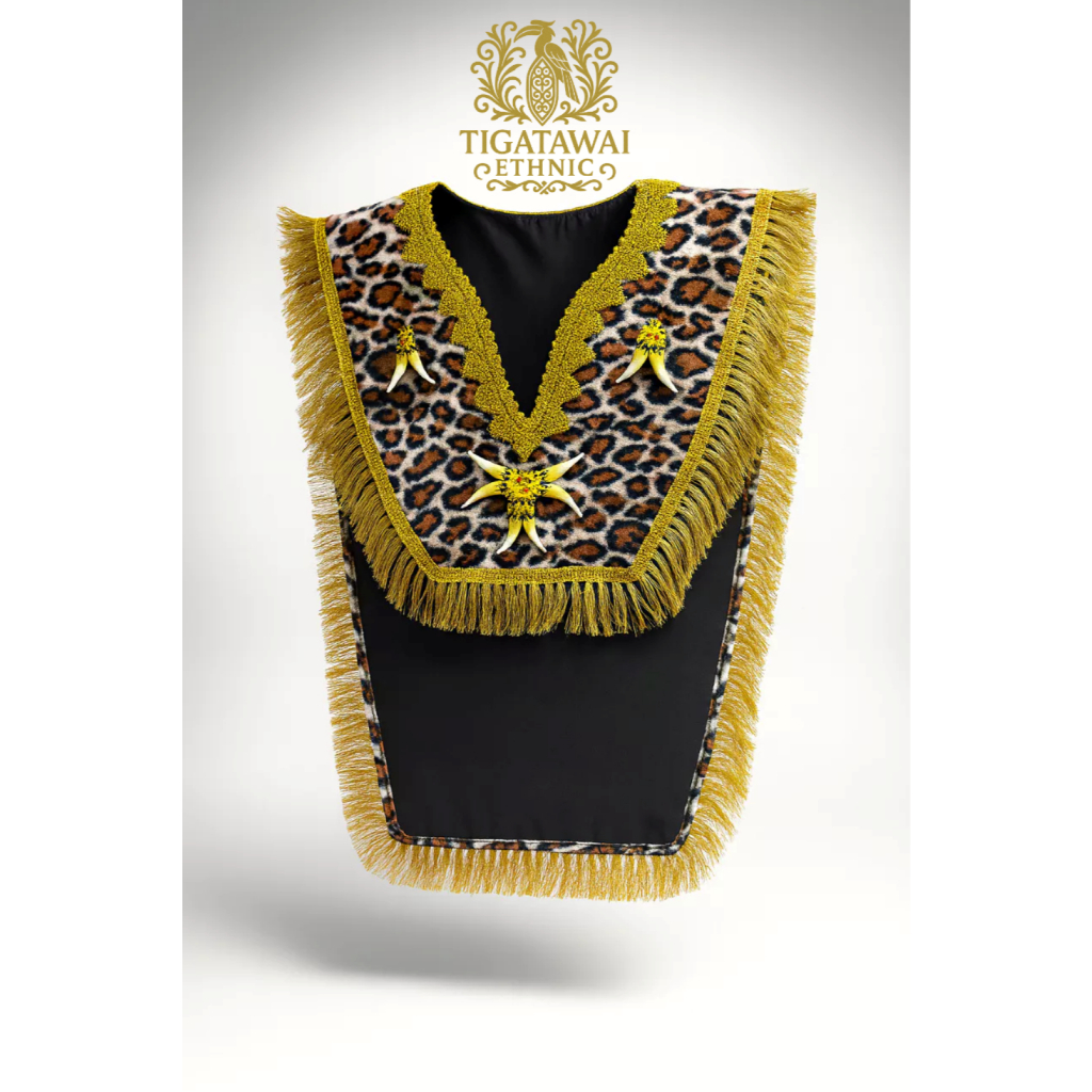 Tigatawai Ethnic - Rompi Dayak Besunung Baju Adat Pria Kalimantan (Handmade)