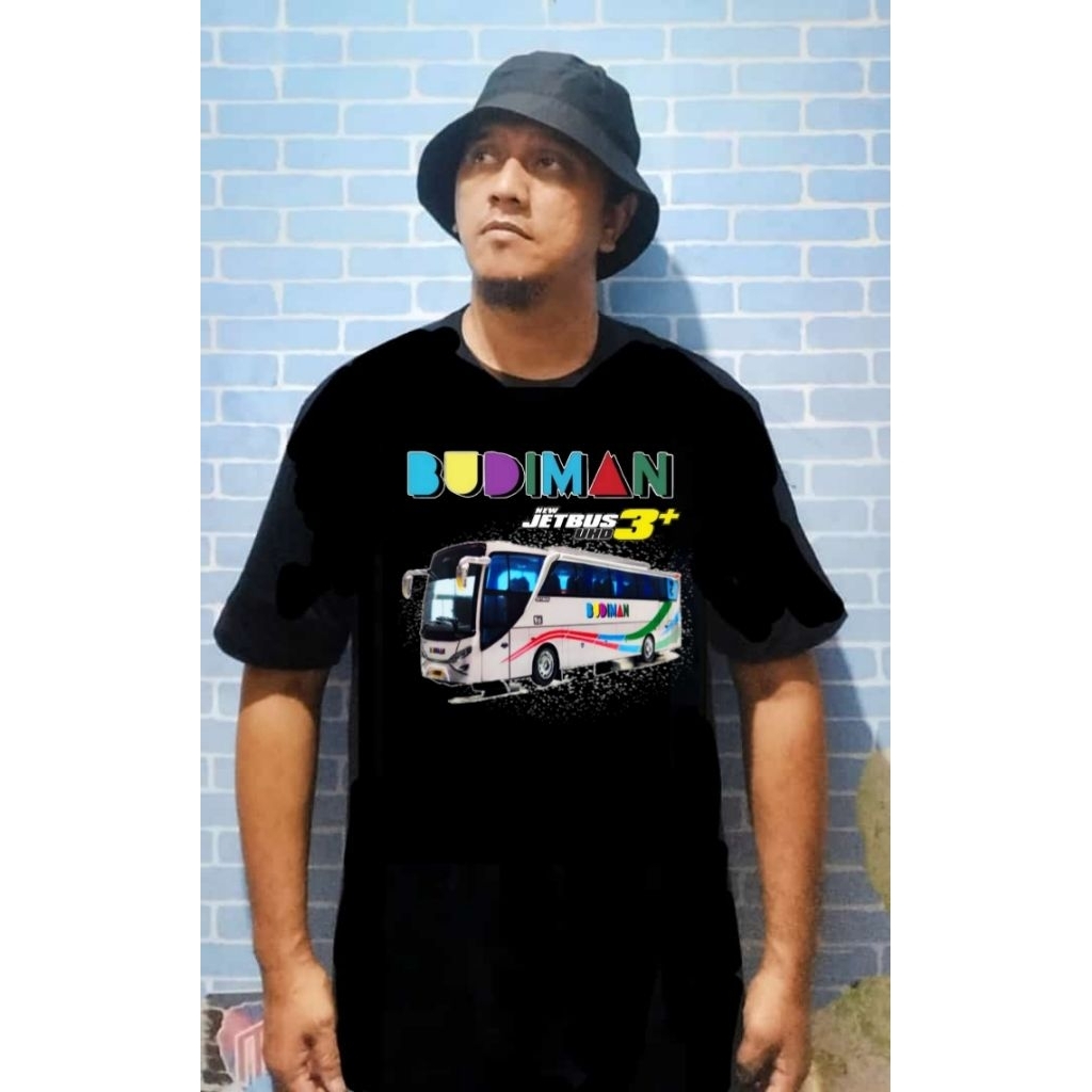 Baju kaos bus Budiman /kaos sablon DTF Bus mania budiman