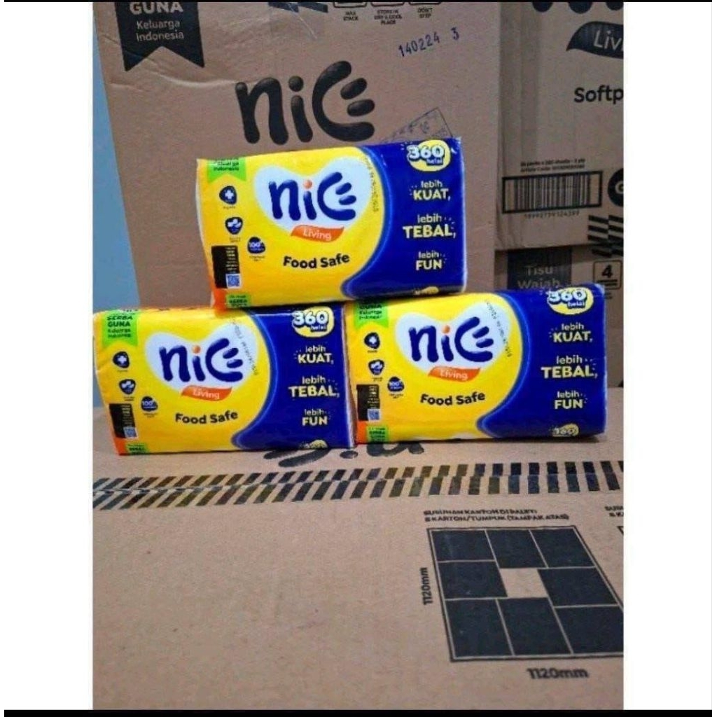 Tisu nice 1 pack isi 360 1 dus isi 60 pack promo