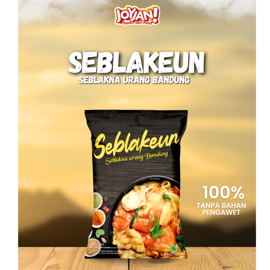 

Joyjan Seblakeun 80 gram - Seblakna Urang Bandung Makanan Instan Seblak Pedas Gurih Nikmat
