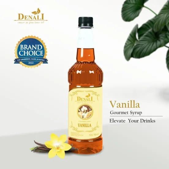 

DENALI VANILA SYRUP 750ML, CAMPURAN MINUMAN KAFE PREMIUM DLL