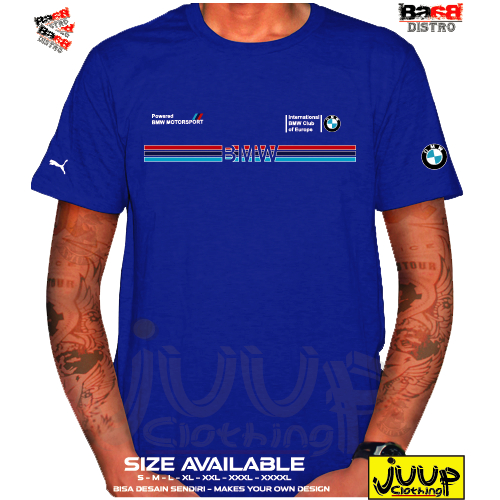 KAOS BAJU LENGAN PENDEK ATASAN PRIA CLUB BMW BEST QUALITY