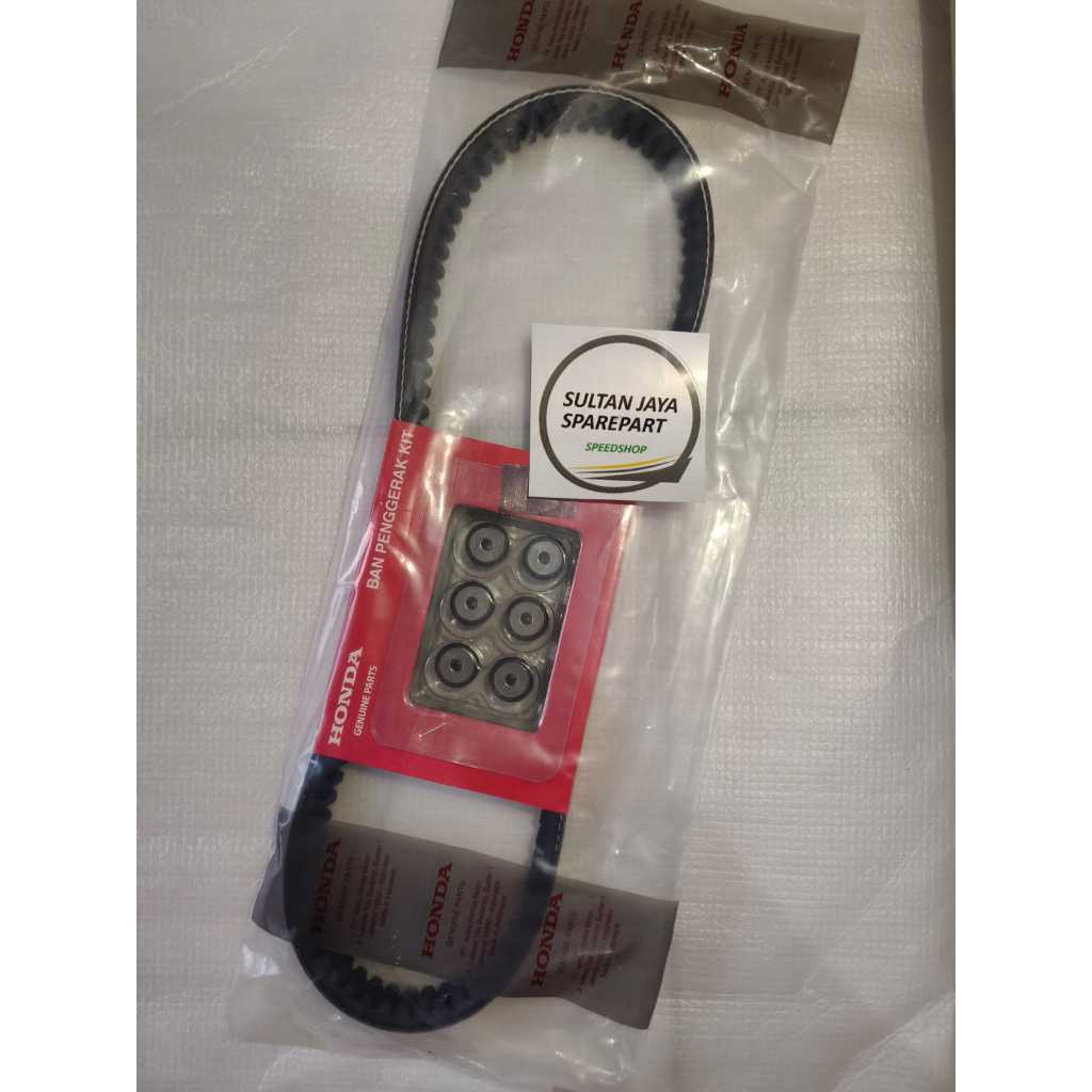 SET Van Belt V-Belt Set Roller Honda Beat Karbu Original AHM 23100- KVY-BA1