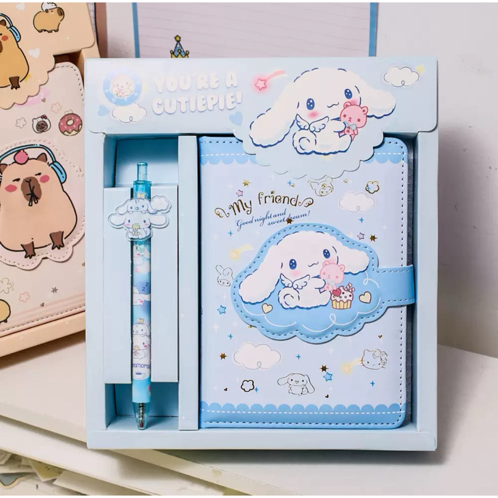 

NOTEBOOK 2IN1 GIFT BOX STATONERY GAMBAR KARTUN KUROMI MELODY