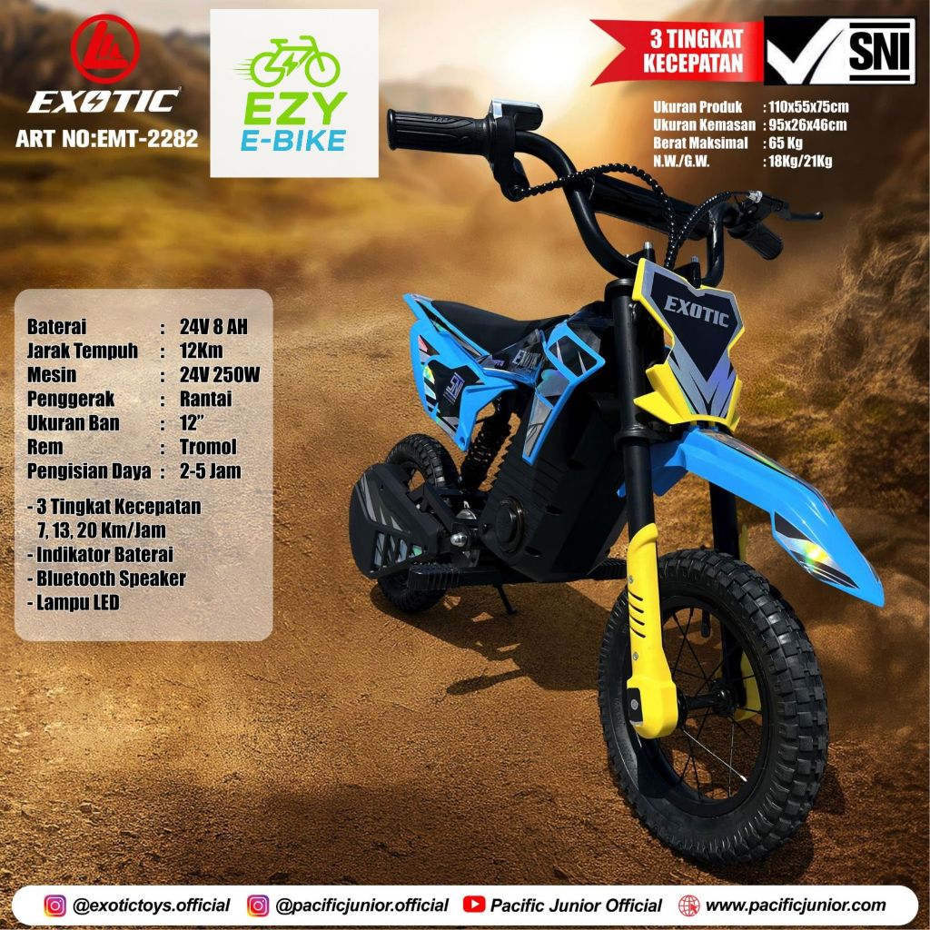 Elektrik Trail Exotic EMT - 2282 Original Bergaransi not UWINFLY PACIFIC electric trail