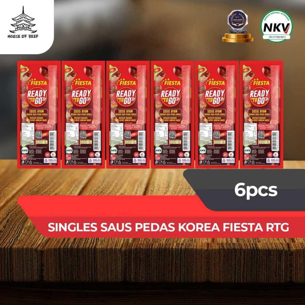 

KHUSUS PULAU JAWA - 6PCS SINGLES SAUS PEDAS KOREA FIESTA RTG