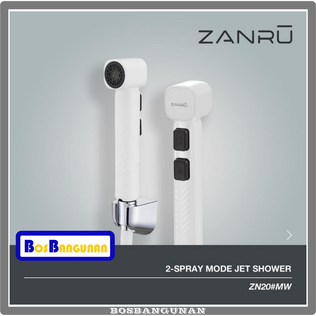 Jet Shower ZANRU ZN20 / Shower Spray ZANRU ZN 20 / Jet Washer Shower Closet 2 Mode Spray with Flexib