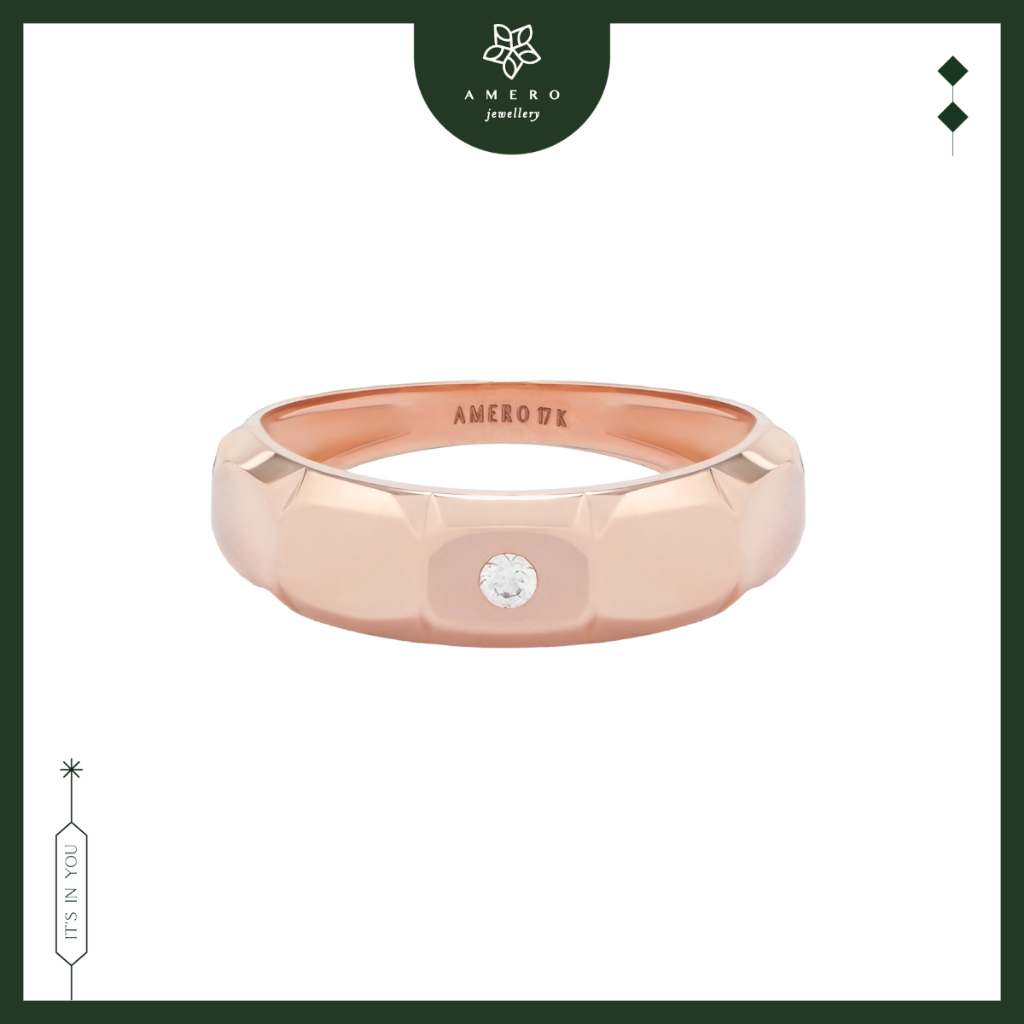 Cincin Emas 17K Vinci VR-58 Amero Jewellery