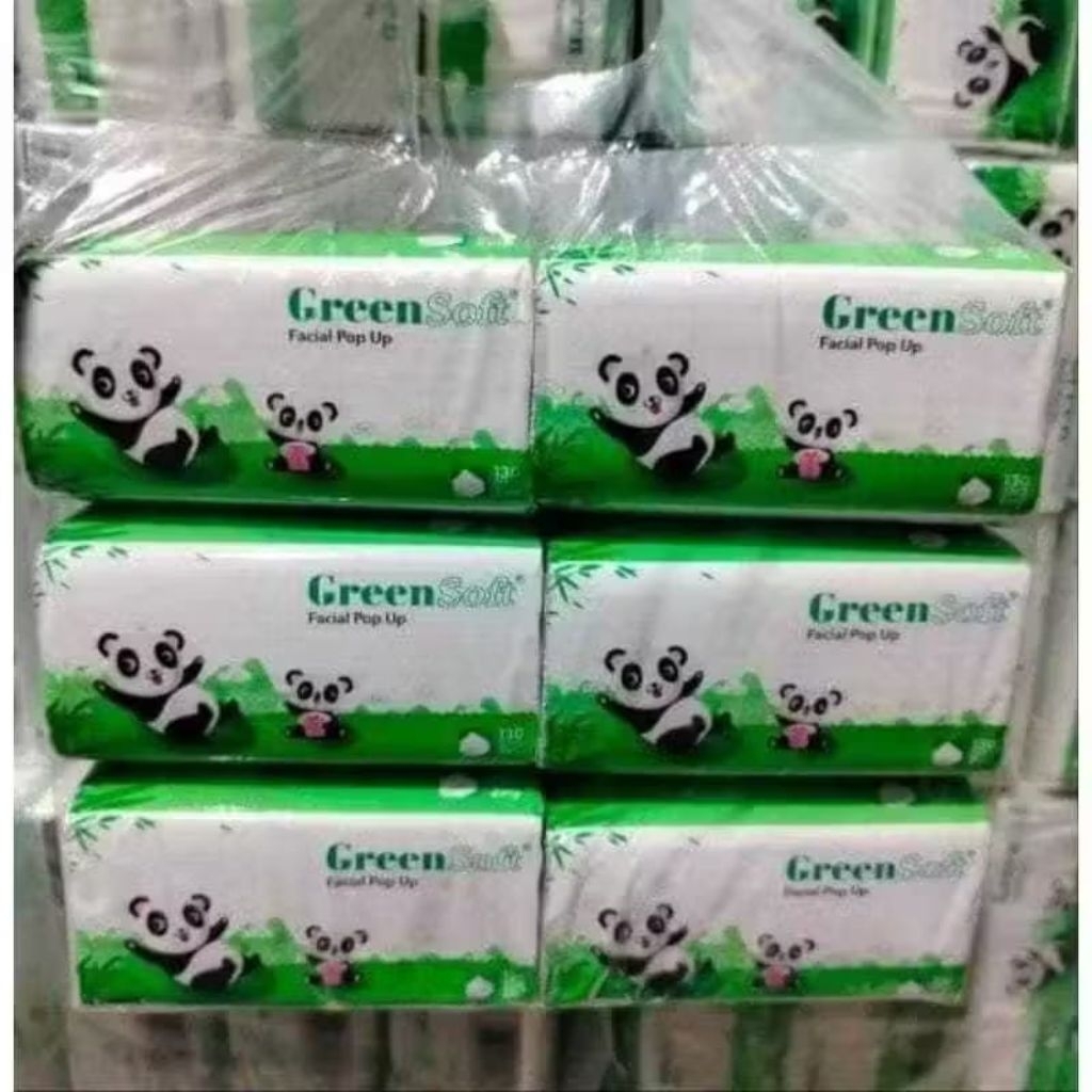 paket 6 tisu green soft. murah tisu murah