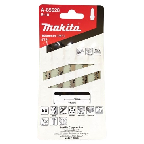 MAKITA A-85628 B-10 9TPI Jigsaw Blade for Wood ORIGINAL / Mata Potong Jigsaw Kayu Plastik PVC