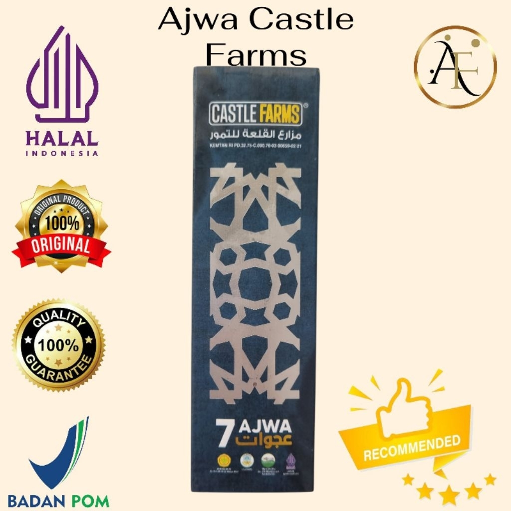 

Kurma Ajwa castle farms 7 butir