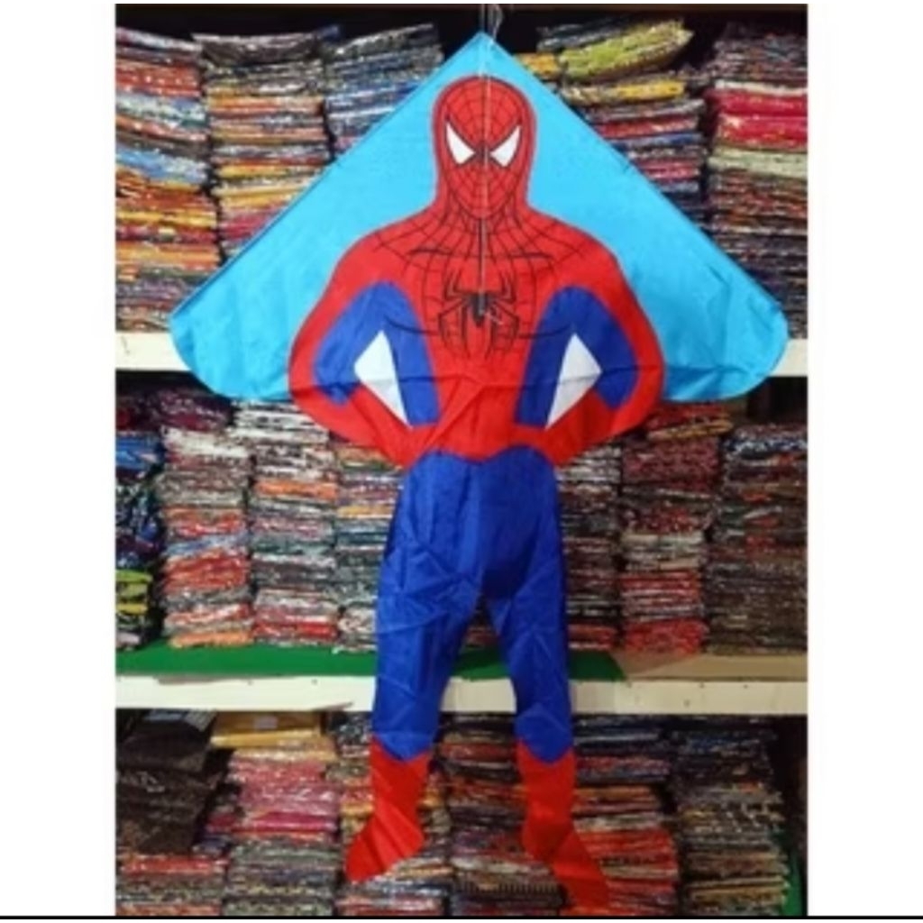 LAYANGAN KAIN SUPERHERO LAYANGAN KARTUN TEMPEL LAYANGAN SOWANGAN SUPERMAN SPIDERMAN CAPTAIN AMERIKA 