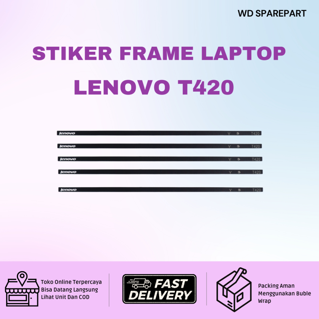 Sparepart Laptop Lenovo T420 | Stiker Frame Logo Lenovo Thinkpad T420