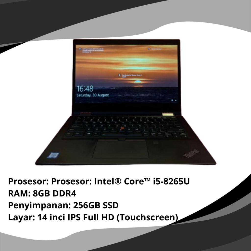 [SECOND] LENOVO THINKPAD X380 YOGA TOUCHSCREEN CORE i5 GEN 8 RAM 8GB SSD 256GB