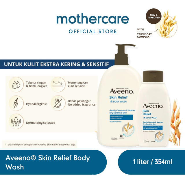 Aveeno® Skin Relief Body Wash - Sabun Mandi Untuk Kulit Kering dan Sensitif BPOM