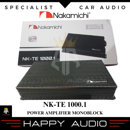 Power Amplifier Monoblock NAKAMICHI NK-TE 1000.1 Ampli Subwoofer 1000 Watt