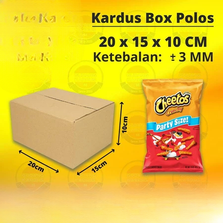 

Kotak Dus Packing Polos 20x15x10 cm
