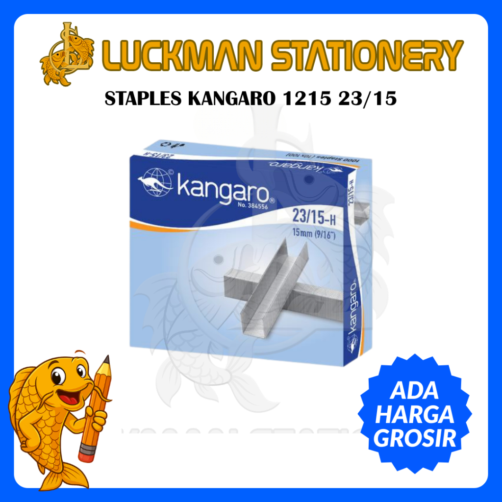 

LUCKMAN STATIONERY - ISI STAPLES BESAR KANGARO 1215 23/15