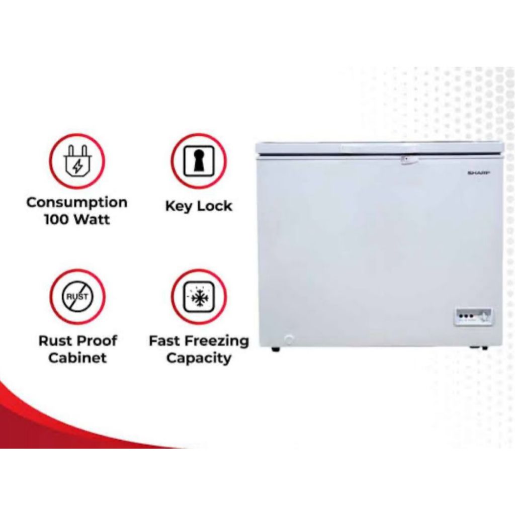 SHARP FRV-150X CHEST FREEZER BOX