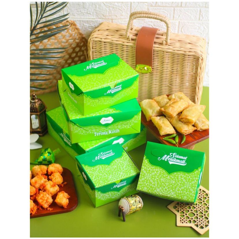 GS JANICE - Kotak Kue Ekonomis / Dus Kue/ Snack Box/Kotak Kertas Makan