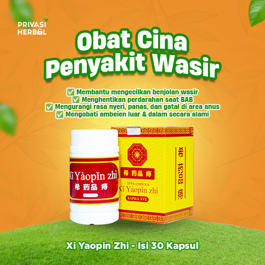 Obat Kapsul Cina Wasir Ambien xi yaopin zhi Herbal Alami Asli