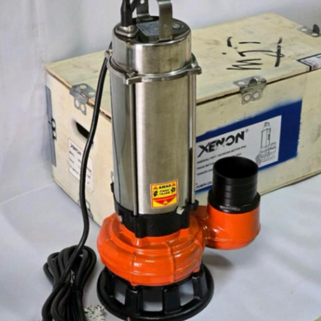 POMPA CELUP AIR KOTOR LIMBAH ADA PISAU MERK XENON SEWAGE PUMP X-SPV1100SSQG