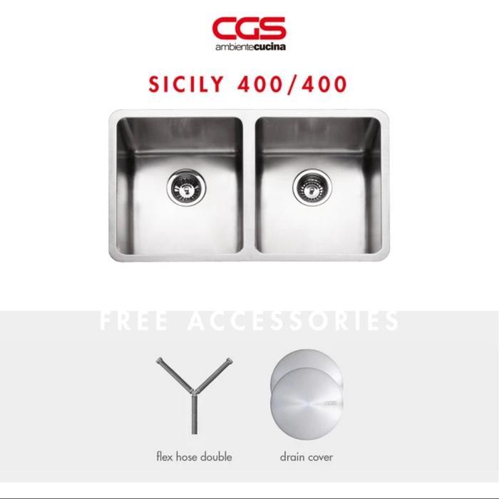 CGS  Sink Only Kitchen Sink CGS Sicily 400/400